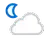 Partly cloudy